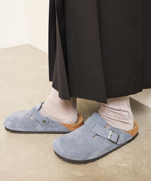 BIRKENSTOCK(ビルケンシュトック)の「別注【BIRKENSTOCK For JOURNAL STANDARD】BOSTON(その他シューズ・レディース・ベージュ/ブルー・35/36/37/38/39)」の2枚目の写真