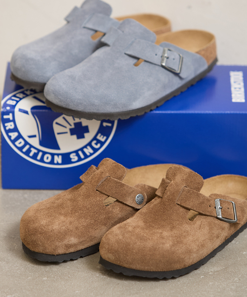 BIRKENSTOCK(ビルケンシュトック)の「別注【BIRKENSTOCK For JOURNAL STANDARD】BOSTON(その他シューズ・レディース・ベージュ/ブルー・35/36/37/38/39)」の3枚目の写真