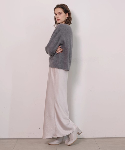 CADUNE（カデュネ）の「カシミヤブレンドファーＶニット（ニット/セーター・レディース・オフホワイト/チャコールグレー/モカ/ピンク・38）」の13枚目の写真