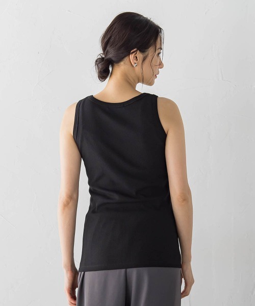 LAUTREAMONT(ロートレアモン)の「【WEB限定】【skinea】≪着るスキンケア≫スキネアリブタンクトップ(タンクトップ・レディース・ブラック/ホワイト・11号/9号/7号)」の9枚目の写真