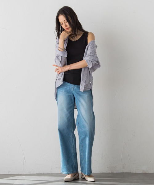 LAUTREAMONT(ロートレアモン)の「【WEB限定】【skinea】≪着るスキンケア≫スキネアリブタンクトップ(タンクトップ・レディース・ブラック/ホワイト・11号/9号/7号)」の10枚目の写真