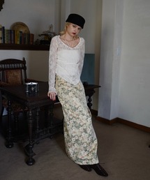 dorothy flower jaguard skirt