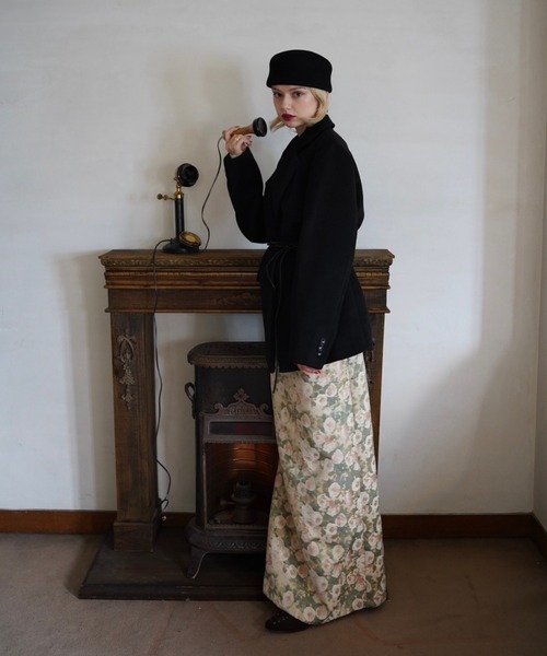OJYON（オジョン）の「dorothy flower jaguard skirt（スカート・レディース・イエロー系その他/グリーン系その他/アイボリー・MEDIUM/SMALL）」の12枚目の写真