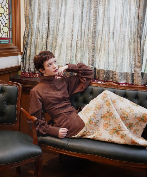 OJYON（オジョン）の「dorothy flower jaguard skirt（スカート・レディース・イエロー系その他/グリーン系その他/アイボリー・MEDIUM/SMALL）」の19枚目の写真