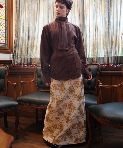 OJYON（オジョン）の「dorothy flower jaguard skirt（スカート・レディース・イエロー系その他/グリーン系その他/アイボリー・MEDIUM/SMALL）」の20枚目の写真