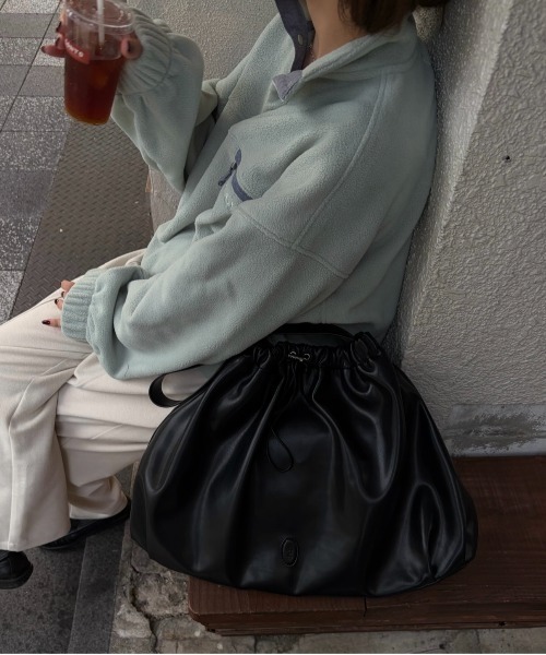 lawgy(ラウジー)の「over size embroidery half button fleece / オーバーサイズエンブロイダリーハーフボタンフリース(その他トップス・レディース・チャコールグレー/アイボリー/ミント・FREE)」の19枚目の写真