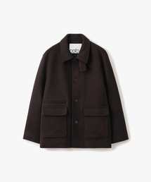 [COCL X OH JEONG GYU] ウール セミオーバーサイズ ハーフコート ブラウン COOSCT027BROWN