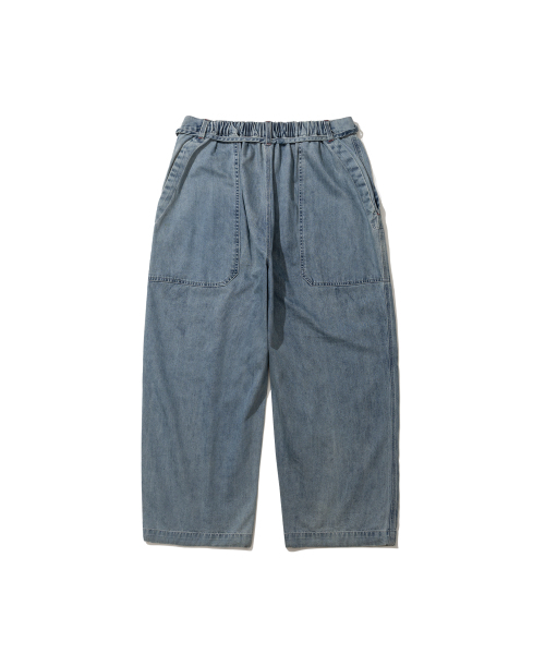 ANGLAN(アングラン)の「ダブルファティーグデニムパンツ - ウォッシュドブルー(デニムパンツ・メンズ・その他・2/1(ボディスーツ:50-60))」の2枚目の写真
