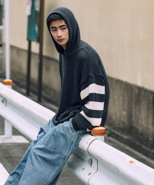 ANGLAN(アングラン)の「ダブルファティーグデニムパンツ - ウォッシュドブルー(デニムパンツ・メンズ・その他・2/1(ボディスーツ:50-60))」の7枚目の写真