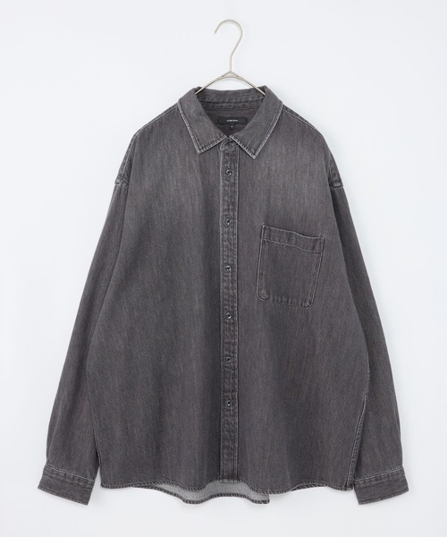 GLOBAL WORK(グローバルワーク)の「ヤワラカデニムシャツ/1055048(シャツ/ブラウス・メンズ・ブルー/ブラック系・SMALL/MEDIUM/LARGE)」の16枚目の写真