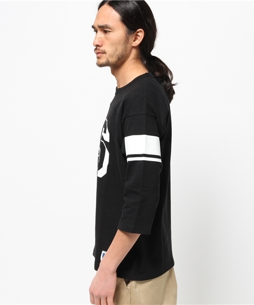 schott（ショット）の「Schott/ショット/COTTON FOTTBALL TSHIRT US/フットボールT（Tシャツ/カットソー・メンズ・レッド/ホワイト/ブラック/ネイビー・MEDIUM/LARGE/X-LARGE/SMALL/X-SMALL）」の11枚目の写真