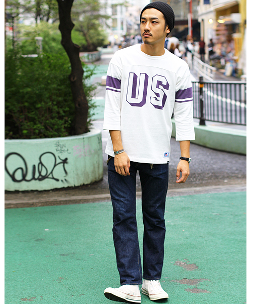 schott（ショット）の「Schott/ショット/COTTON FOTTBALL TSHIRT US/フットボールT（Tシャツ/カットソー・メンズ・レッド/ホワイト/ブラック/ネイビー・MEDIUM/LARGE/X-LARGE/SMALL/X-SMALL）」の13枚目の写真