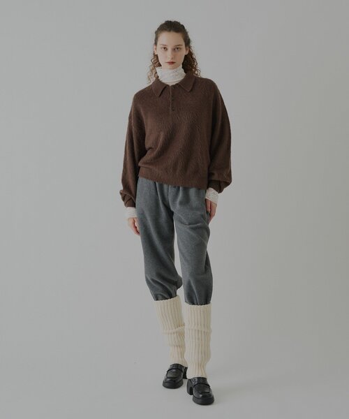 WHIMSIC(ウィムジック)の「【UNISEX】ループパイルフリースイージーパンツ(その他パンツ・メンズ・グレー/グレイッシュベージュ・FREE)」の16枚目の写真