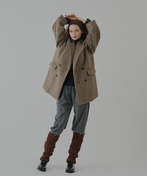 WHIMSIC(ウィムジック)の「【UNISEX】ループパイルフリースイージーパンツ(その他パンツ・メンズ・グレー/グレイッシュベージュ・FREE)」の21枚目の写真