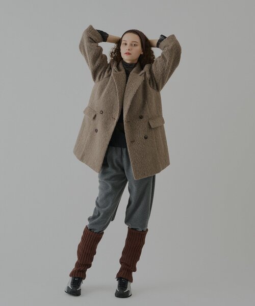 WHIMSIC(ウィムジック)の「【UNISEX】ループパイルフリースイージーパンツ(その他パンツ・メンズ・グレー/グレイッシュベージュ・FREE)」の11枚目の写真