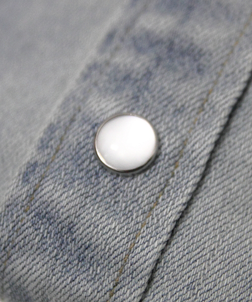 JACKROSE（ジャックローズ）の「ハイパーストレッチクールマックスデニムウエスタンシャツ（シャツ/ブラウス・メンズ・ベージュ/サックスブルー・L/M/XL）」の15枚目の写真