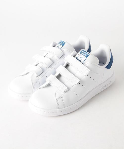 adidas(アディダス)の「【ADIDAS(アディダス)】 STANSMITH CFI 17cm-21cm◆(スニーカー・キッズ・コバルトブルー/ケリー/ピンク・17cm/19cm/18cm/21cm/20cm)」の2枚目の写真