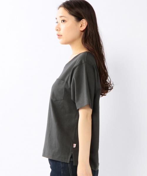 coen(コーエン)の「USAコットンVネックポケットTシャツ(Tシャツ/カットソー・レディース・ホワイト/ブラック・MEDIUM/LARGE)」の13枚目の写真