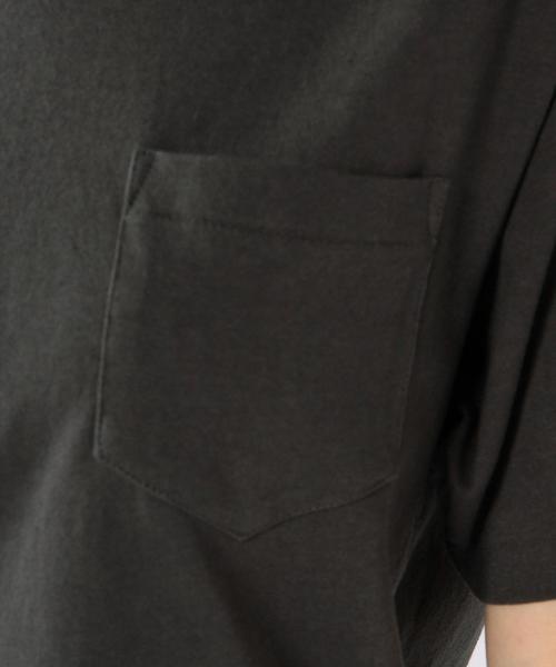 coen(コーエン)の「USAコットンVネックポケットTシャツ(Tシャツ/カットソー・レディース・ホワイト/ブラック・MEDIUM/LARGE)」の9枚目の写真