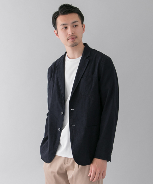 URBAN RESEARCH(アーバンリサーチ)の「UR TAILOR シャツ ジャケット(テーラードジャケット・メンズ・ブラック/ネイビー・LARGE/SMALL/MEDIUM)」の2枚目の写真