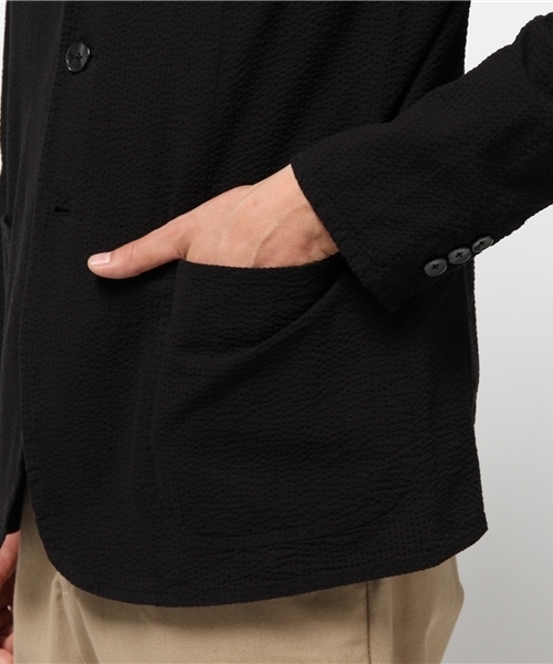 URBAN RESEARCH(アーバンリサーチ)の「UR TAILOR シャツ ジャケット(テーラードジャケット・メンズ・ブラック/ネイビー・LARGE/SMALL/MEDIUM)」の6枚目の写真