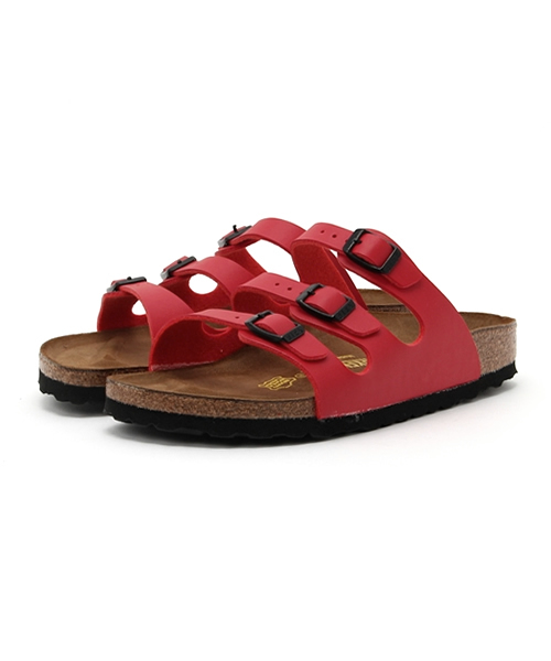 BIRKENSTOCK（ビルケンシュトック）の「【BIRKENSTOCK】 ビルケンシュトック FLORIDA フロリダ（サンダル・レディース・梅/Silver・24㎝/23cm）」の2枚目の写真