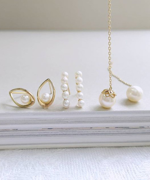 NOIR DE POUPEE（ノワールドプーペ）の「【WEB限定】K10 パール