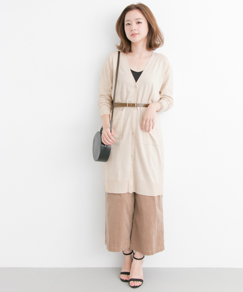 URBAN RESEARCH（アーバンリサーチ）の「UR ウォッシャブルロングカーディガン（カーディガン/ボレロ・レディース・グレー/キャメル/グリーン/ベージュ・FREE）」の15枚目の写真