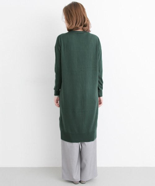 URBAN RESEARCH（アーバンリサーチ）の「UR ウォッシャブルロングカーディガン（カーディガン/ボレロ・レディース・グレー/キャメル/グリーン/ベージュ・FREE）」の8枚目の写真