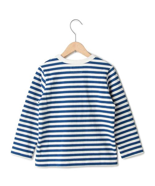 coen（コーエン）の「【coen kids】【MBC】ボーダーカットソー(100～150cm)（Tシャツ/カットソー・キッズ・ロイヤルブルー/オフホワイト・110/130/100/120/140/150）」の5枚目の写真