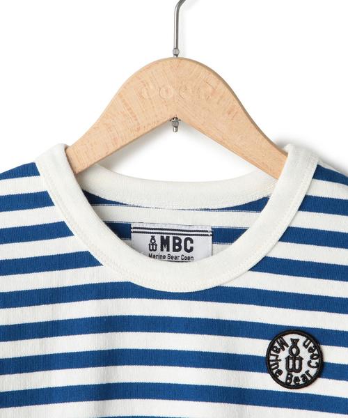 coen（コーエン）の「【coen kids】【MBC】ボーダーカットソー(100～150cm)（Tシャツ/カットソー・キッズ・ロイヤルブルー/オフホワイト・110/130/100/120/140/150）」の6枚目の写真
