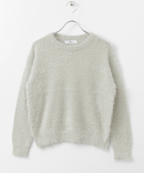 URBAN RESEARCH Sonny Label（アーバンリサーチサニーレーベル）の「Sonny Label フェザーニットプルオーバー（ニット/セーター・レディース・ネイビー/ホワイト/ピンク/グレー/ブラウン・FREE）」の16枚目の写真