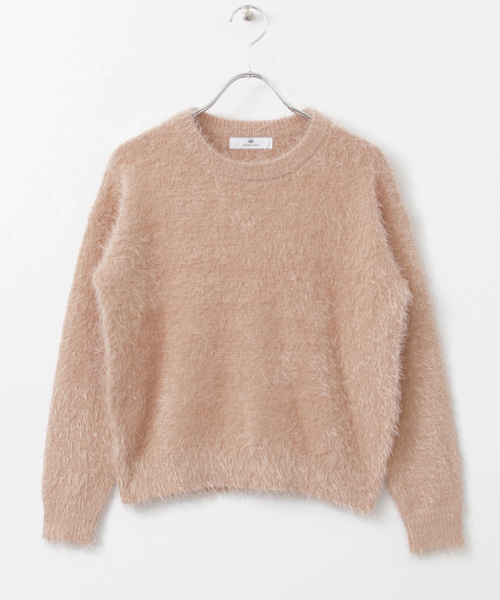 URBAN RESEARCH Sonny Label（アーバンリサーチサニーレーベル）の「Sonny Label フェザーニットプルオーバー（ニット/セーター・レディース・ネイビー/ホワイト/ピンク/グレー/ブラウン・FREE）」の18枚目の写真