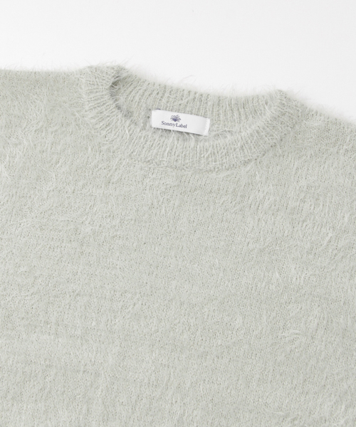 URBAN RESEARCH Sonny Label（アーバンリサーチサニーレーベル）の「Sonny Label フェザーニットプルオーバー（ニット/セーター・レディース・ネイビー/ホワイト/ピンク/グレー/ブラウン・FREE）」の7枚目の写真