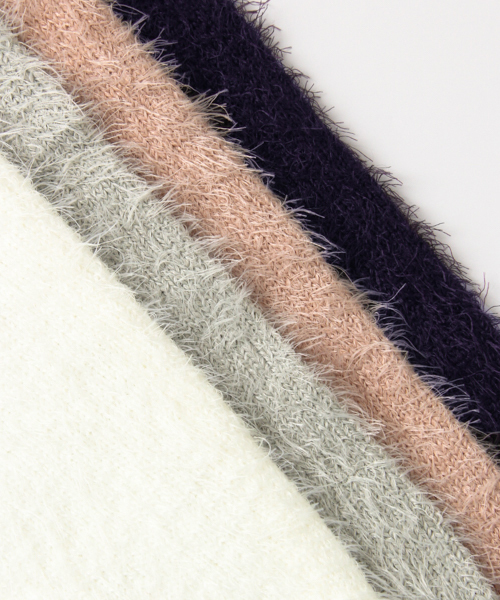 URBAN RESEARCH Sonny Label（アーバンリサーチサニーレーベル）の「Sonny Label フェザーニットプルオーバー（ニット/セーター・レディース・ネイビー/ホワイト/ピンク/グレー/ブラウン・FREE）」の6枚目の写真