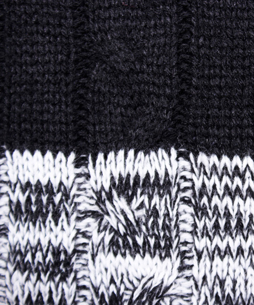 ８(eight)（エイト）の「ボーダー タートル ニットセーター カットソー（ニット/セーター・メンズ・ブラック×レッド/ホワイト×ネイビー/ブラック×グレー/ホワイト×ブラック・LARGE/MEDIUM）」の17枚目の写真