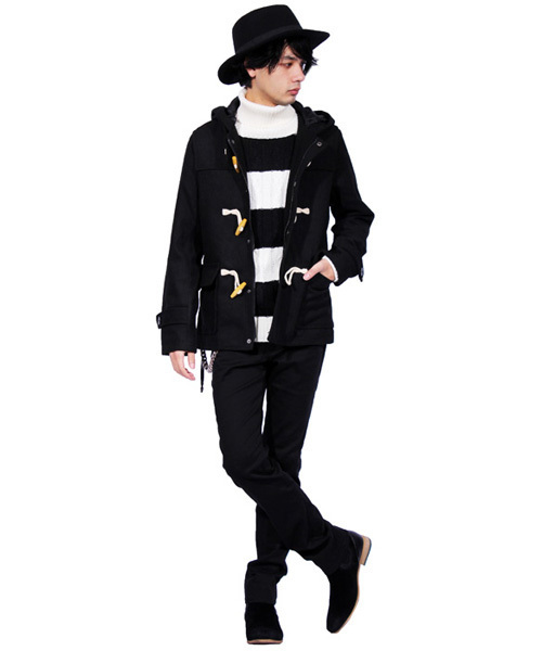 ８(eight)（エイト）の「ボーダー タートル ニットセーター カットソー（ニット/セーター・メンズ・ブラック×レッド/ホワイト×ネイビー/ブラック×グレー/ホワイト×ブラック・LARGE/MEDIUM）」の19枚目の写真