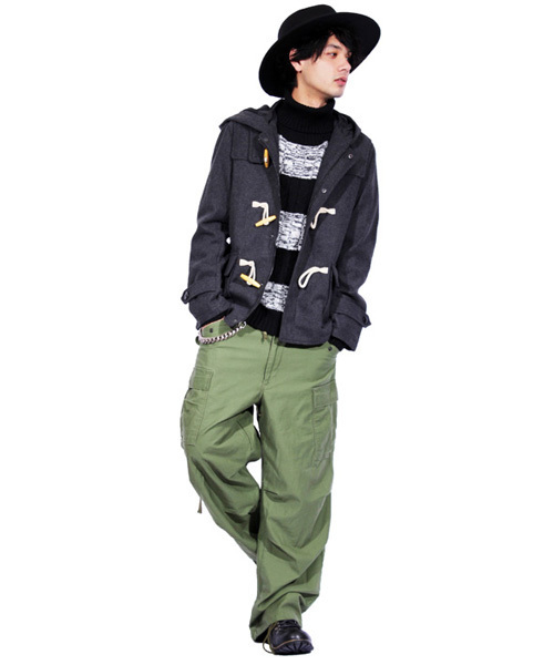 ８(eight)（エイト）の「ボーダー タートル ニットセーター カットソー（ニット/セーター・メンズ・ブラック×レッド/ホワイト×ネイビー/ブラック×グレー/ホワイト×ブラック・LARGE/MEDIUM）」の21枚目の写真