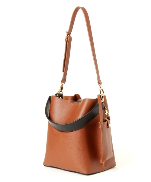 Andemiu（アンデミュウ）の「ポーチツキワンショルＢＡＧ770128（ショルダーバッグ・レディース・ブラック/ブラウン/イエロー/イエロー×ブラック/ブラウン系その他・FREE）」の3枚目の写真