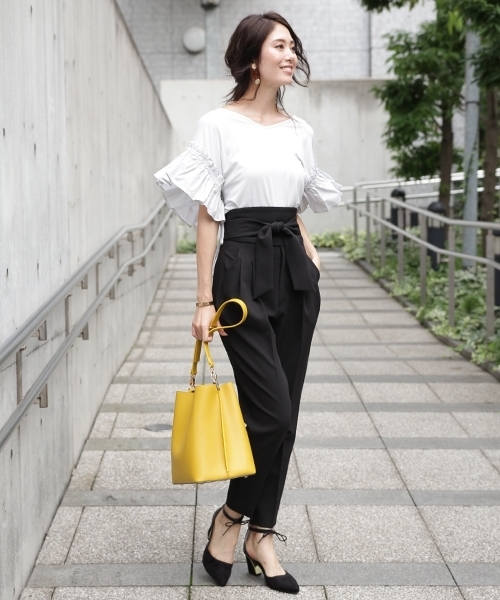 Andemiu（アンデミュウ）の「ポーチツキワンショルＢＡＧ770128（ショルダーバッグ・レディース・ブラック/ブラウン/イエロー/イエロー×ブラック/ブラウン系その他・FREE）」の6枚目の写真