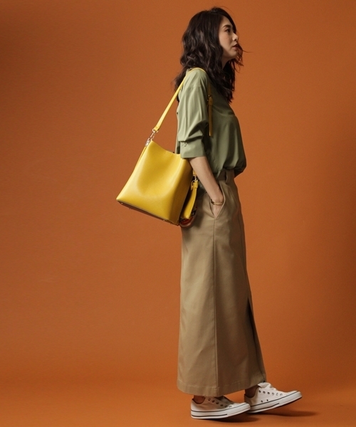 Andemiu（アンデミュウ）の「ポーチツキワンショルＢＡＧ770128（ショルダーバッグ・レディース・ブラック/ブラウン/イエロー/イエロー×ブラック/ブラウン系その他・FREE）」の7枚目の写真