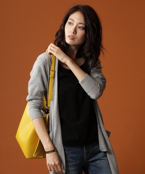 Andemiu（アンデミュウ）の「ポーチツキワンショルＢＡＧ770128（ショルダーバッグ・レディース・ブラック/ブラウン/イエロー/イエロー×ブラック/ブラウン系その他・FREE）」の8枚目の写真