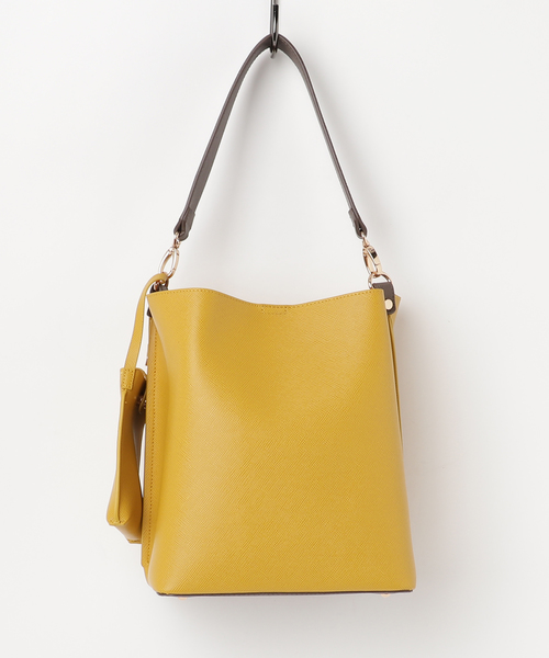 Andemiu（アンデミュウ）の「ポーチツキワンショルＢＡＧ770128（ショルダーバッグ・レディース・ブラック/ブラウン/イエロー/イエロー×ブラック/ブラウン系その他・FREE）」の5枚目の写真