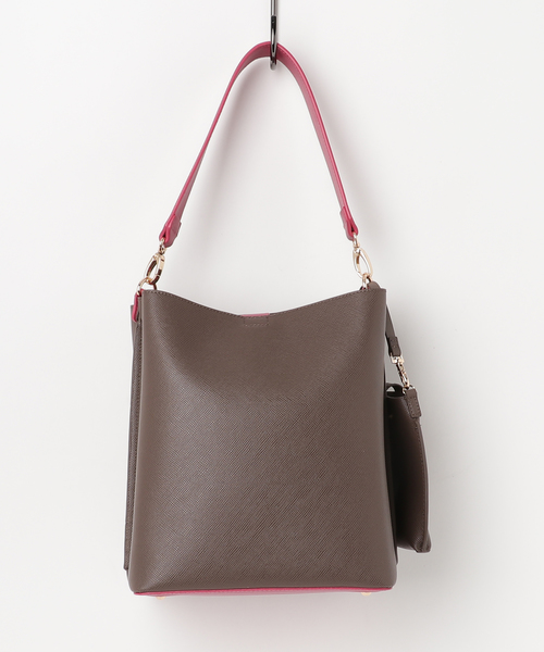 Andemiu（アンデミュウ）の「ポーチツキワンショルＢＡＧ770128（ショルダーバッグ・レディース・ブラック/ブラウン/イエロー/イエロー×ブラック/ブラウン系その他・FREE）」の17枚目の写真