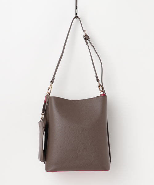 Andemiu（アンデミュウ）の「ポーチツキワンショルＢＡＧ770128（ショルダーバッグ・レディース・ブラック/ブラウン/イエロー/イエロー×ブラック/ブラウン系その他・FREE）」の18枚目の写真