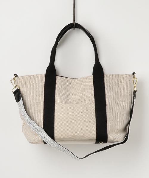 VitaFelice（ヴィータフェリーチェ）の「ショルダーバッグ 2wayキャンバストートバッグ 通勤通学バッグ（トートバッグ・レディース・ブラック/モカ・FREE）」の22枚目の写真