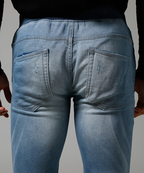 AZUL by moussy（アズールバイマウジー）の「ドビーデニムジョガーパンツ（その他パンツ・メンズ・ブルー/ダークブルー/ネイビー・LARGE/MEDIUM/SMALL/X-LARGE/X-SMALL）」の19枚目の写真