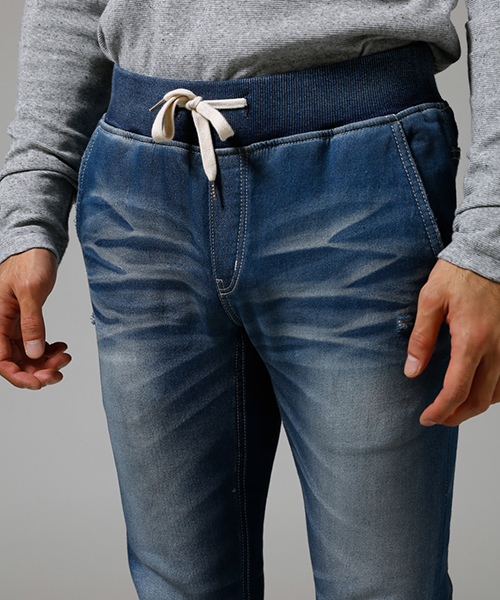 AZUL by moussy（アズールバイマウジー）の「ドビーデニムジョガーパンツ（その他パンツ・メンズ・ブルー/ダークブルー/ネイビー・LARGE/MEDIUM/SMALL/X-LARGE/X-SMALL）」の11枚目の写真