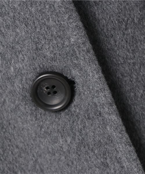 AMERICAN RAG CIE（アメリカンラグシー）の「AMERICAN RAG CIE　MENCHIビーバーダブルコート（ステンカラーコート・レディース・ライトグレー/キャメル・FREE）」の4枚目の写真