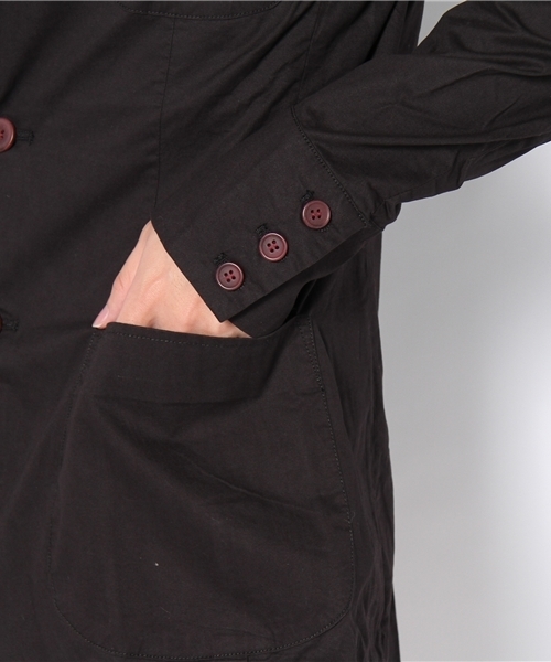 WHO'S WHO gallery（フーズフーギャラリー）の「コットンテディジャケット（テーラードジャケット・メンズ・ベージュ/ブラック・MEDIUM/LARGE）」の10枚目の写真